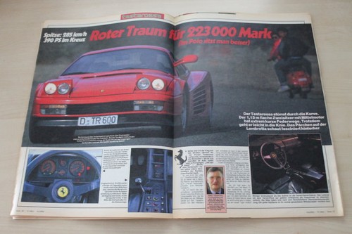 Auto bild 1986 - bild, ferrari