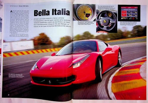 Sport auto 2009 ferrari 458 - sport,