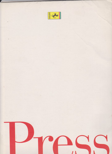Ferrari pressemappe iaa - pressemappe, 1995